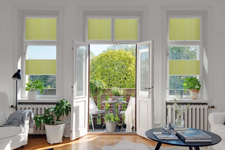 Plissee 1719 Wohnzimmer Gelb