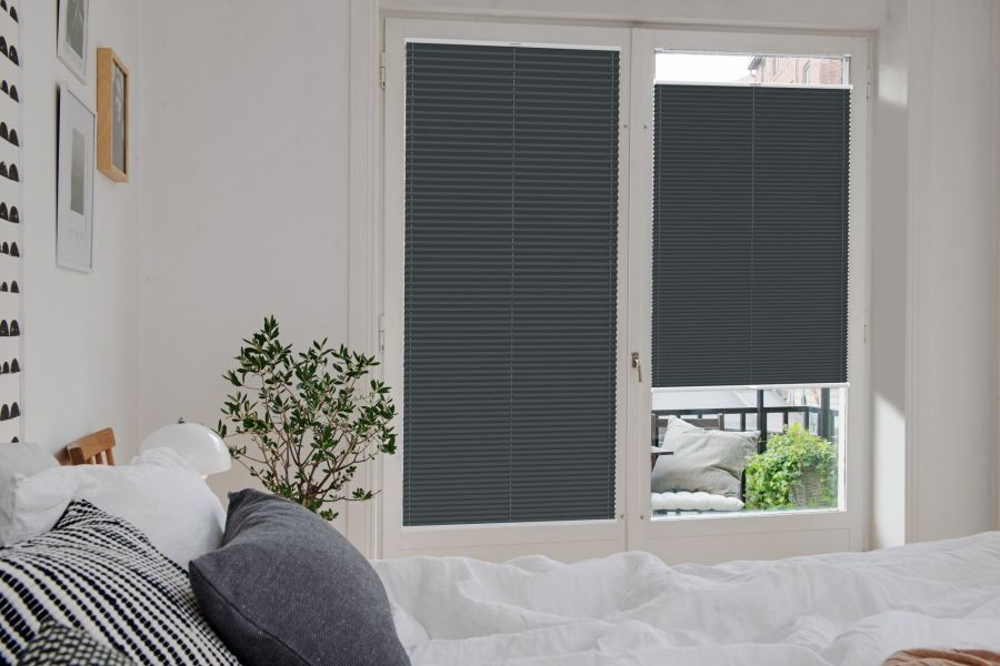 Plissee 1501 Schlafzimmer Grau