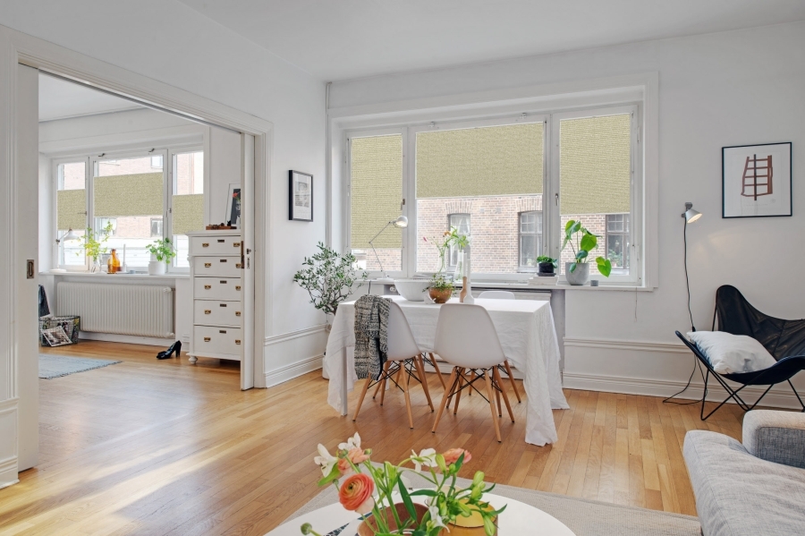 Plissee 2108 Esszimmer Beige