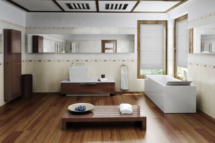Plissee Wabe Albany 2110 Badezimmer