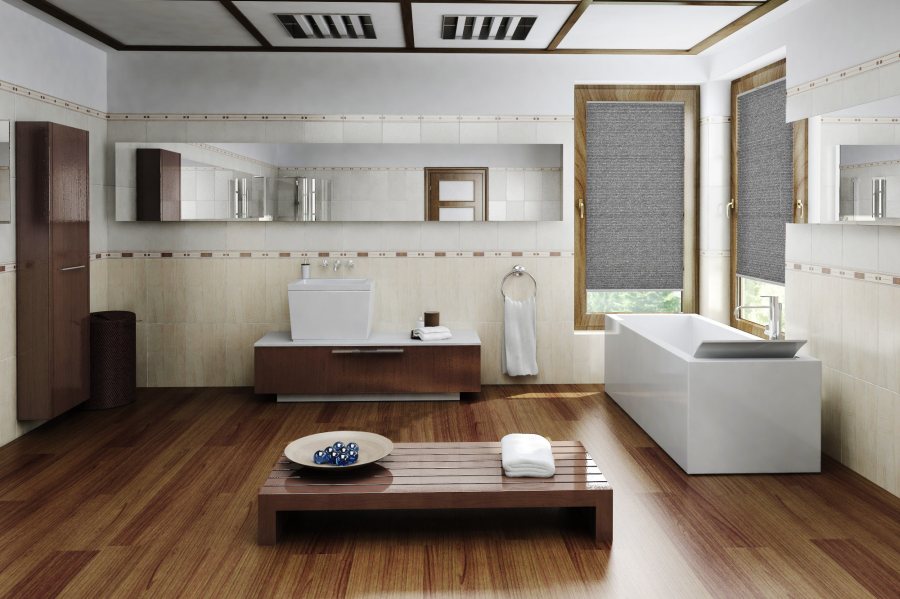 Plissee Wabe Albany 2111 Badezimmer