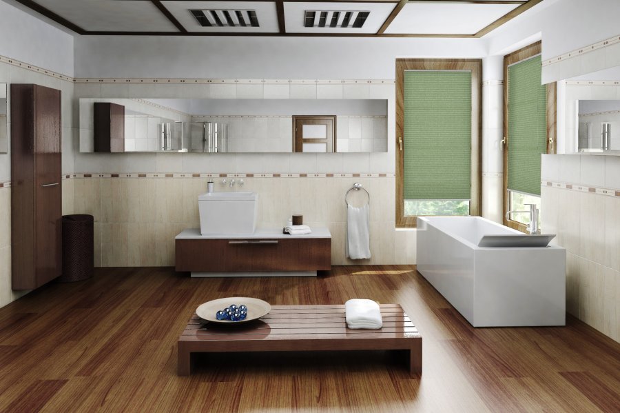 Plissee Wabe Albany 2113 Badezimmer
