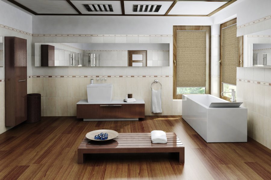 Plissee Wabe Albany 2114 Badezimmer