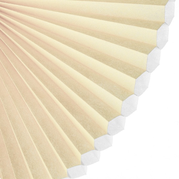 Plissee 2067 Falten Detail Beige