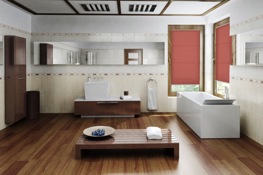 Plissee Wabe Amena 2072 Badezimmer