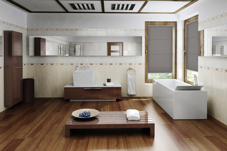 Plissee Wabe Ballina 2142 Badezimmer