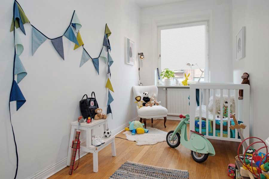 Plissee 2076 Kinderzimmer Weiß
