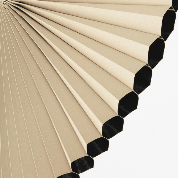 Plissee 2077 Falten Detail Beige