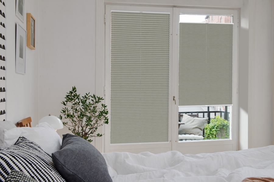 Plissee 2080 Schlafzimmer Grau