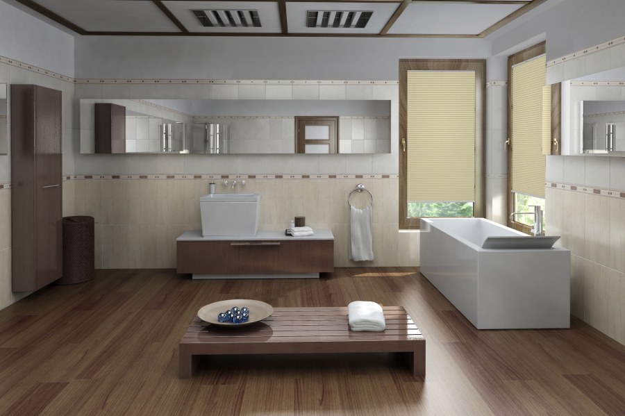 Plissee Wabe Bella 2084 Badezimmer