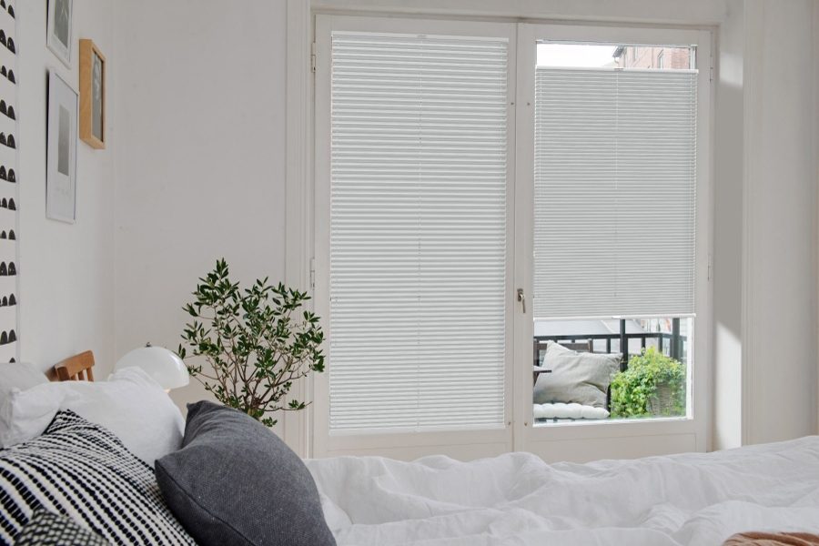 Plissee Wabe Bonita 4213 Schlafzimmer