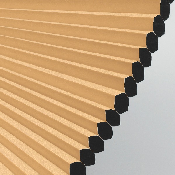 Plissee 4220 Falten Detail Orange