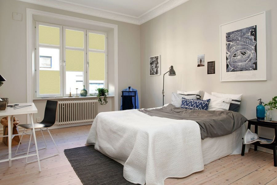 Plissee 4225 Schlafzimmer Gelb