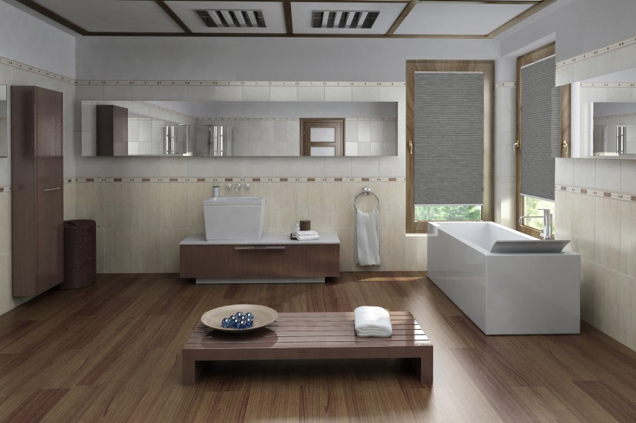 Plissee Wabe Calma 2153 Badezimmer