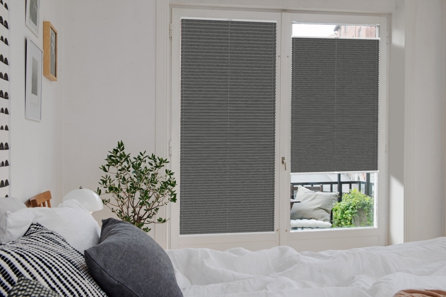 Plissee 2153 Schlafzimmer Grau