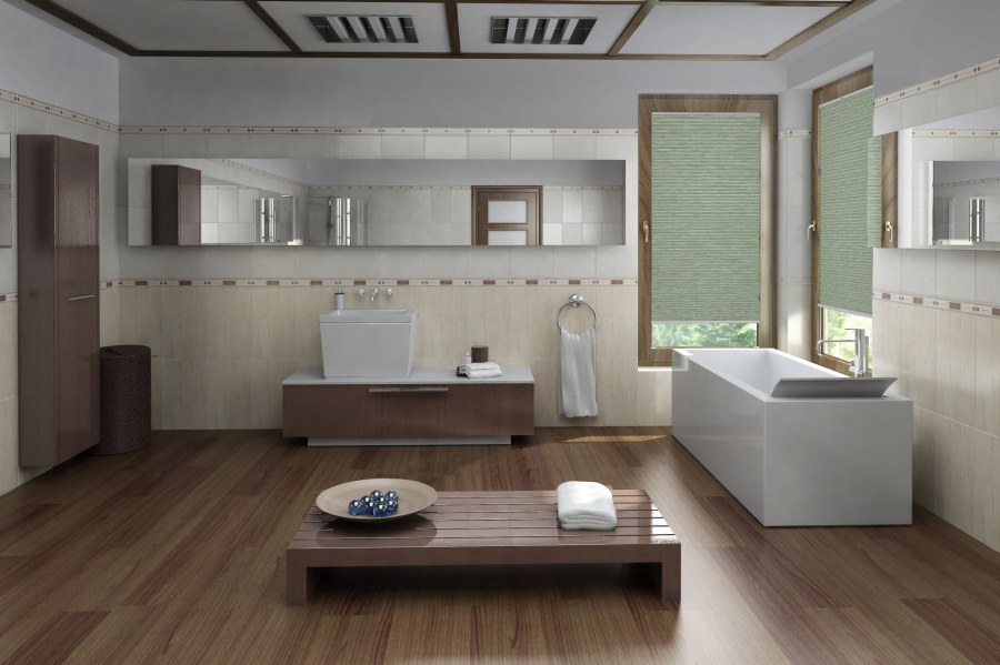 Plissee Wabe Calma 2156 Badezimmer