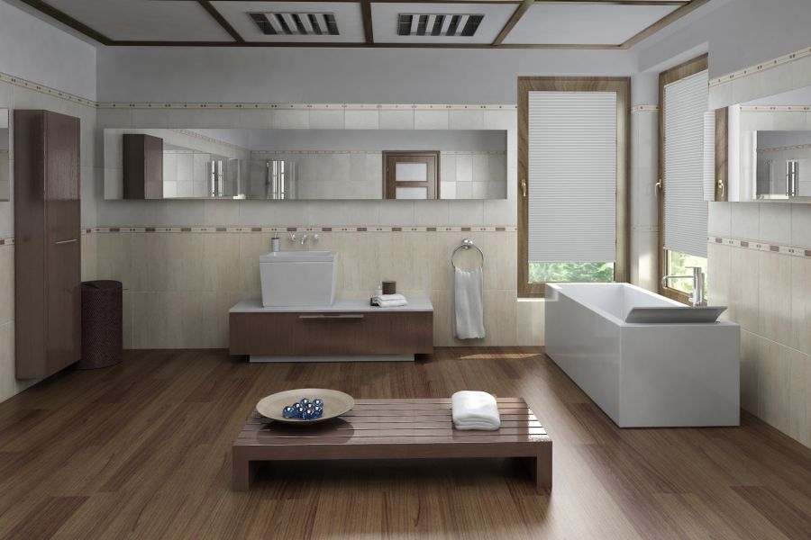 Plissee Wabe Comfort 1465 Badezimmer
