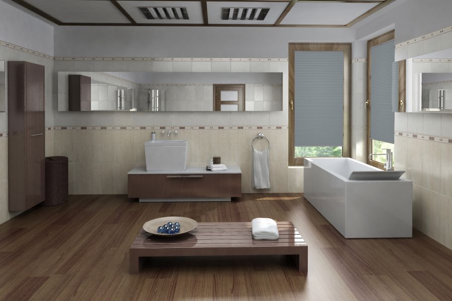 Plissee Wabe Comfort 1467 Badezimmer