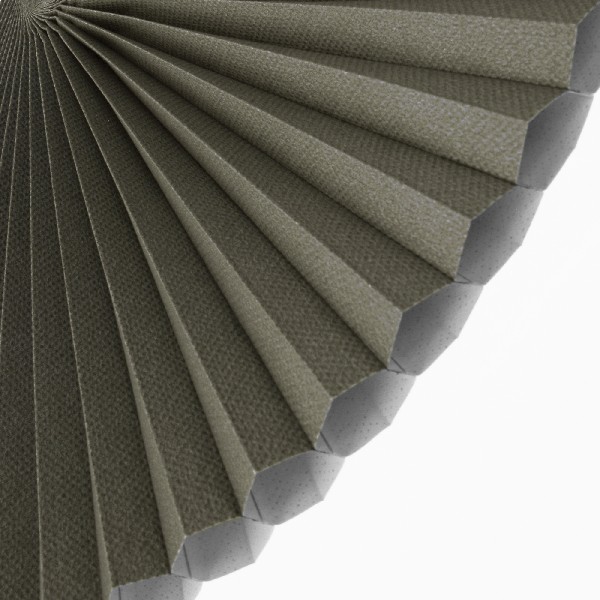 Plissee 2107 Falten Detail Grau