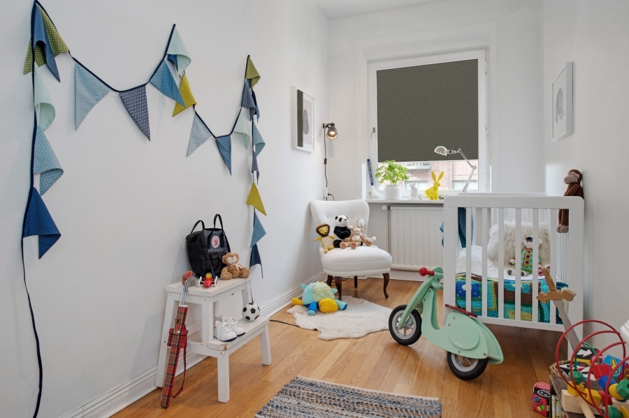 Plissee 2107 Kinderzimmer Grau