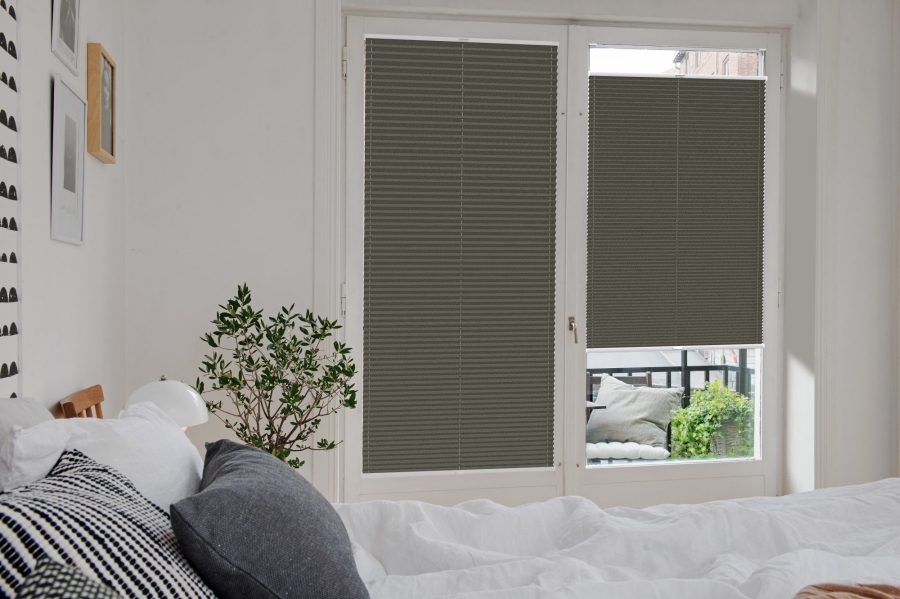 Plissee 2107 Schlafzimmer Grau