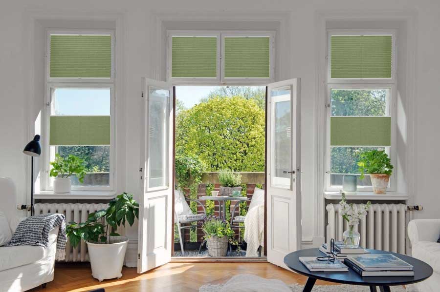 Plissee 2120 Wohnzimmer Grün