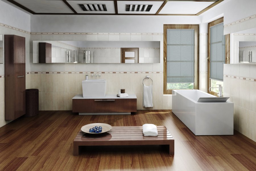 Plissee Wabe Eterno 2133 Badezimmer