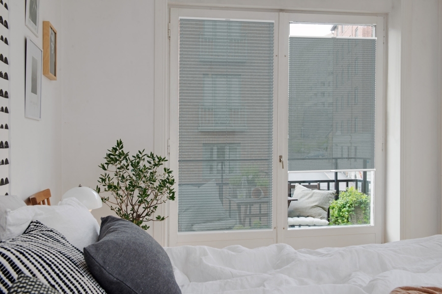 Plissee 2133 Schlafzimmer Grau