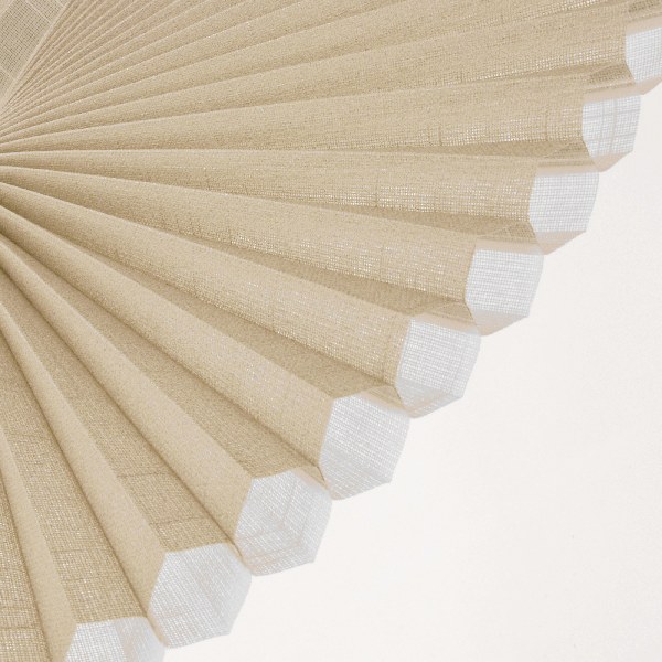 Plissee 2134 Falten Detail Beige