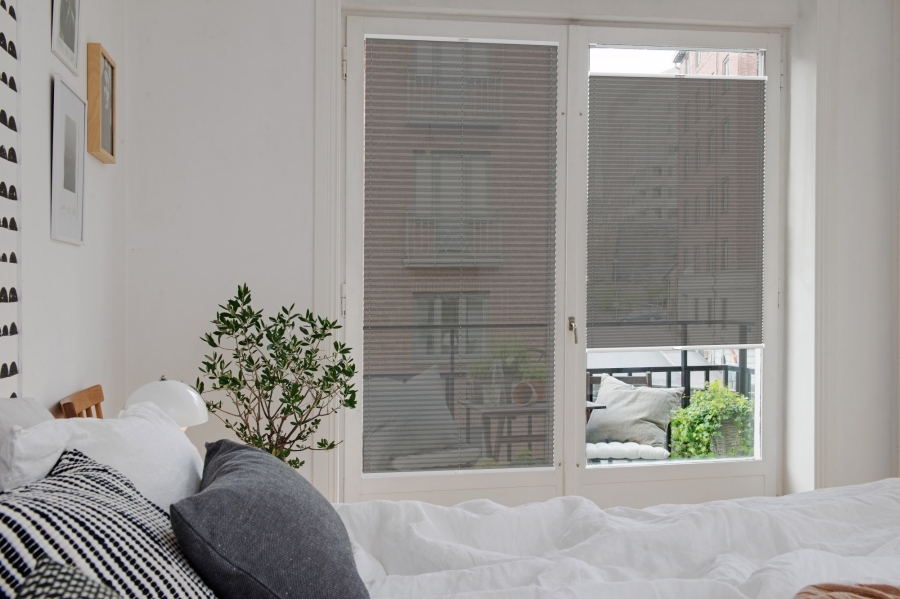 Plissee 2136 Schlafzimmer Grau