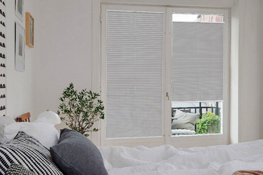 Plissee 2091 Schlafzimmer Grau