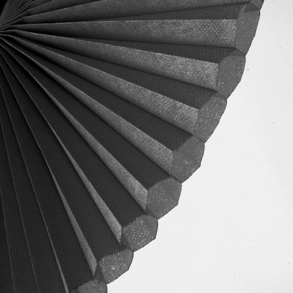Plissee 2092 Falten Detail Schwarz