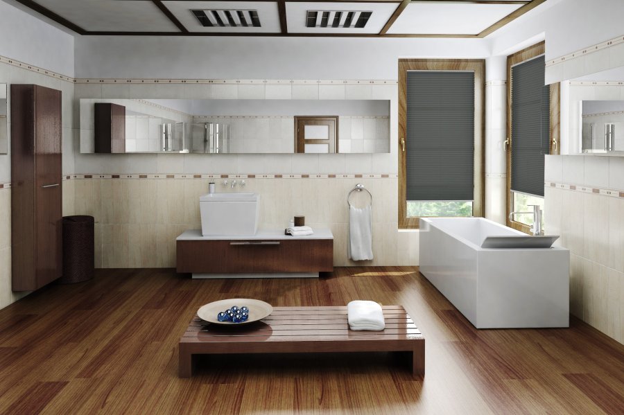 Plissee Wabe Farina 2093 Badezimmer