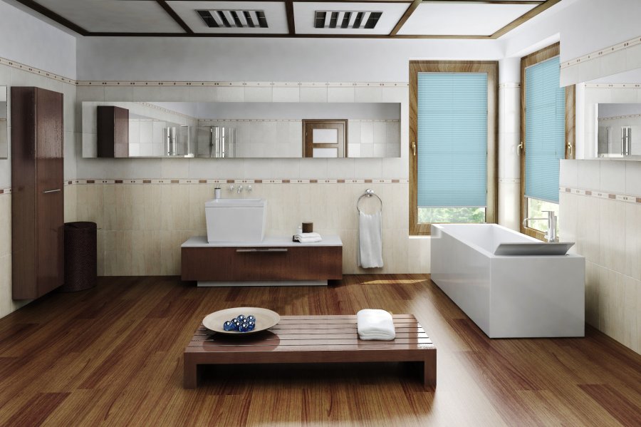 Plissee Wabe Farina 2095 Badezimmer