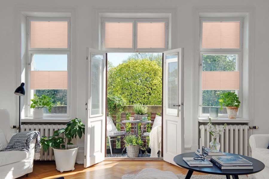 Plissee 2097 Wohnzimmer Rot