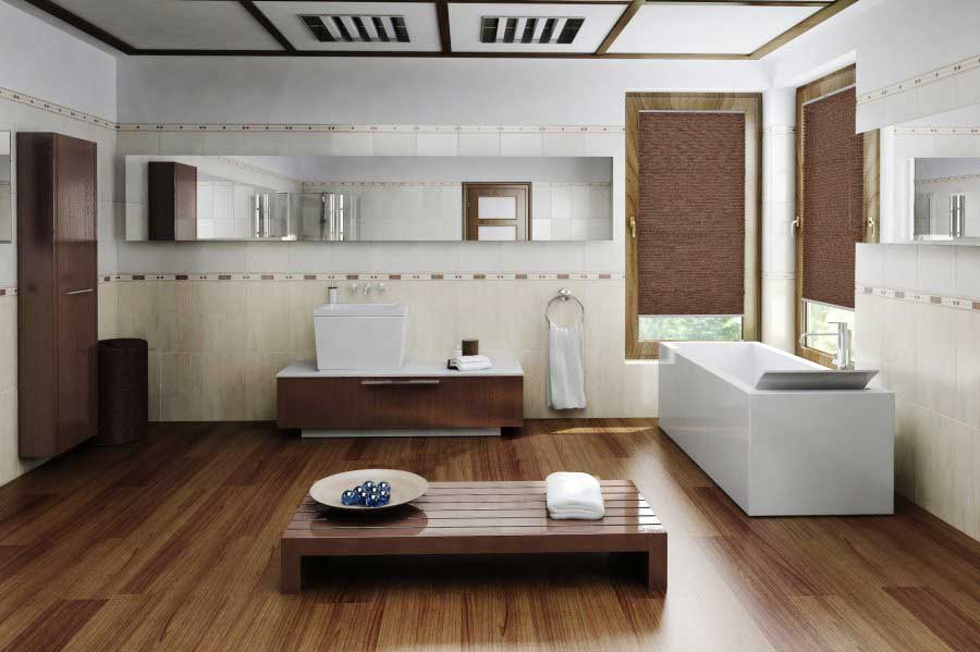 Plissee Wabe Glow 2160 Badezimmer