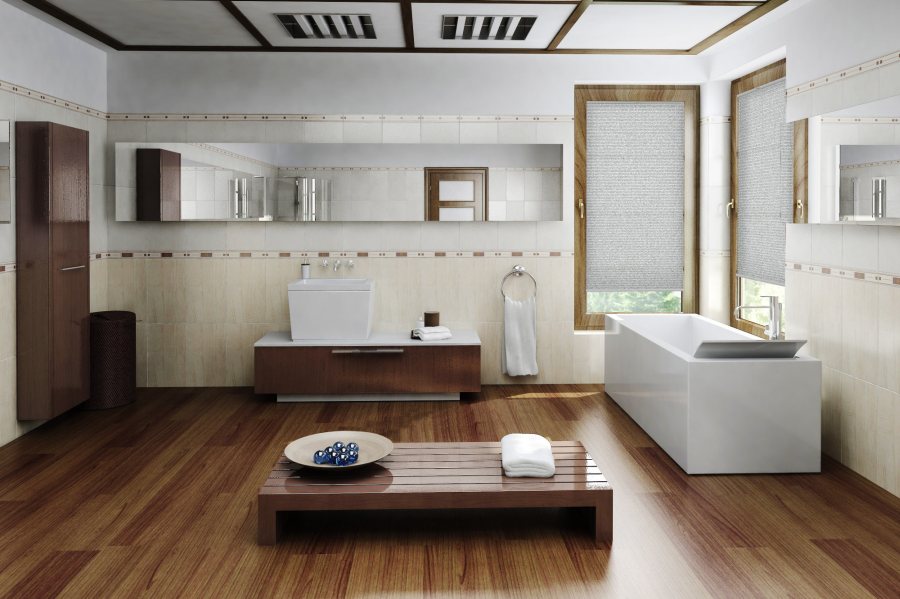 Plissee Wabe Glow 2166 Badezimmer