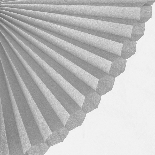 Plissee 2166 Falten Detail Grau