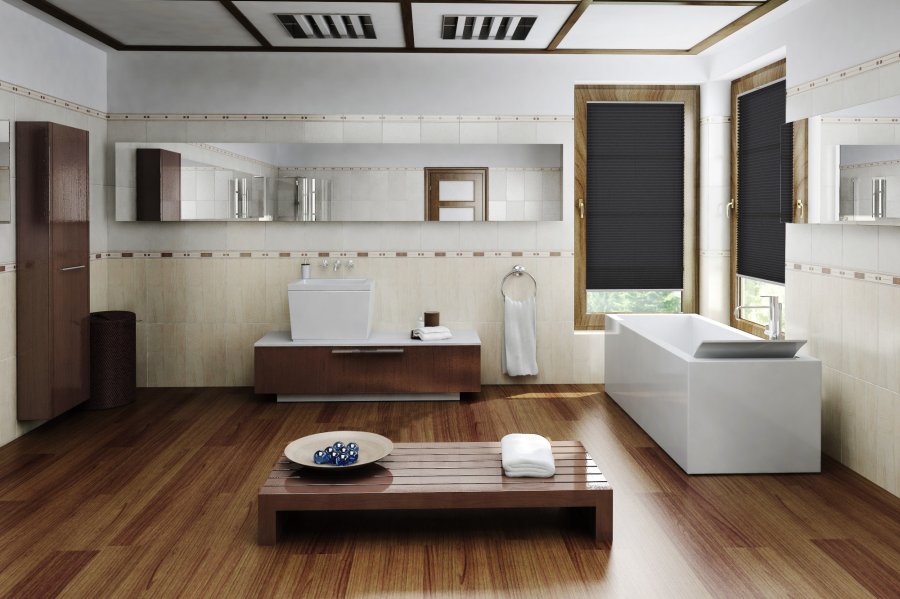Plissee Wabe Glow 2167 Badezimmer