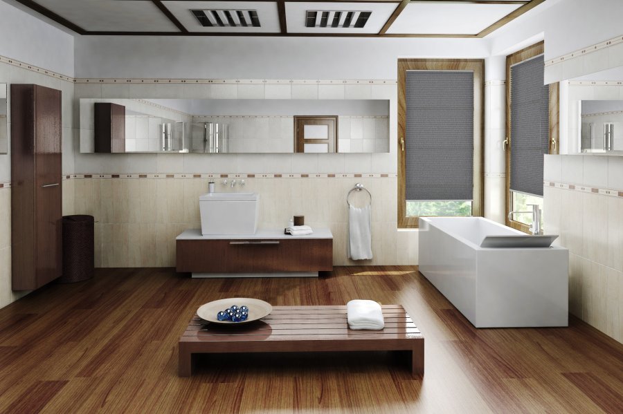 Plissee Wabe Glow 2174 Badezimmer