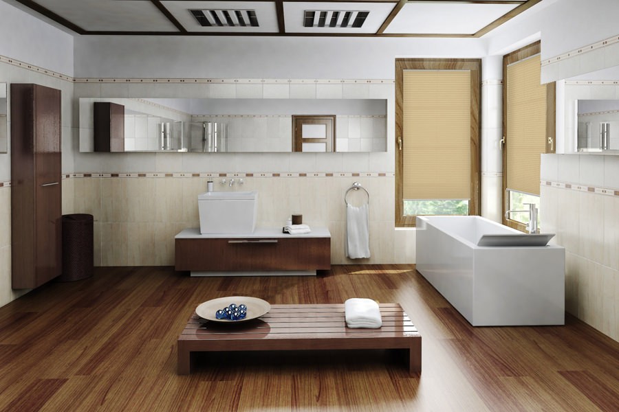Plissee Wabe Lux 2230 Badezimmer