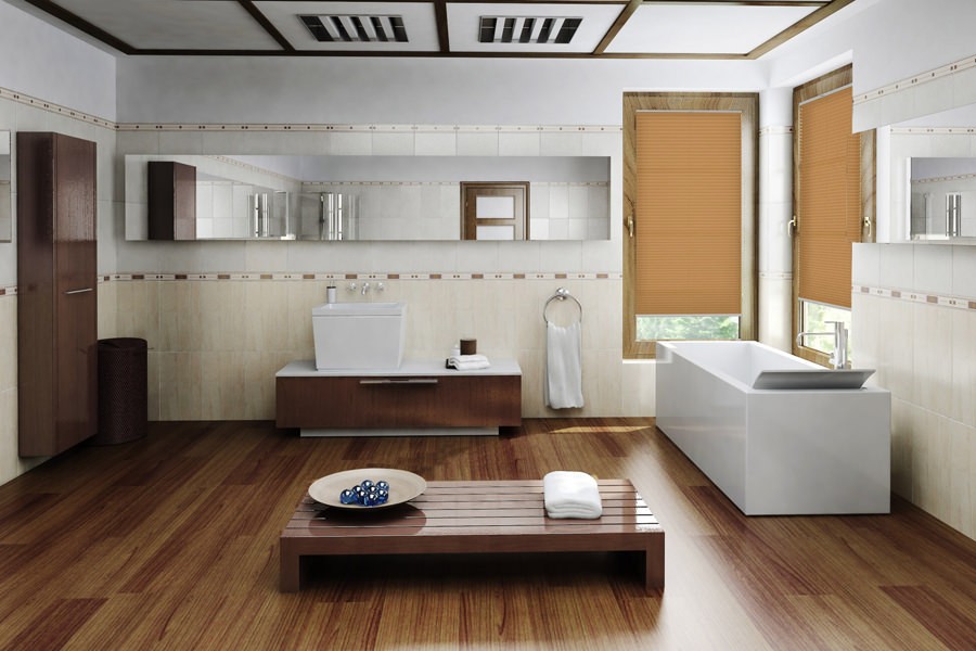 Plissee Wabe Lux 2234 Badezimmer