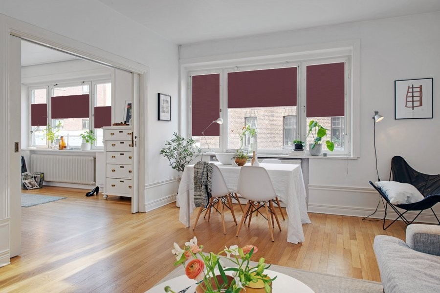 Plissee Wabe Lux 2238 Esszimmer