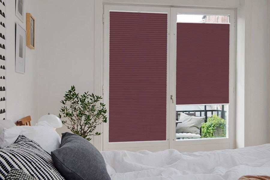 Plissee Wabe Lux 2238 Schlafzimmer