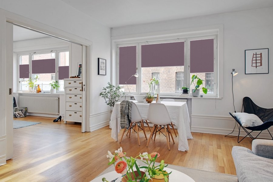 Plissee Wabe Lux 2239 Esszimmer