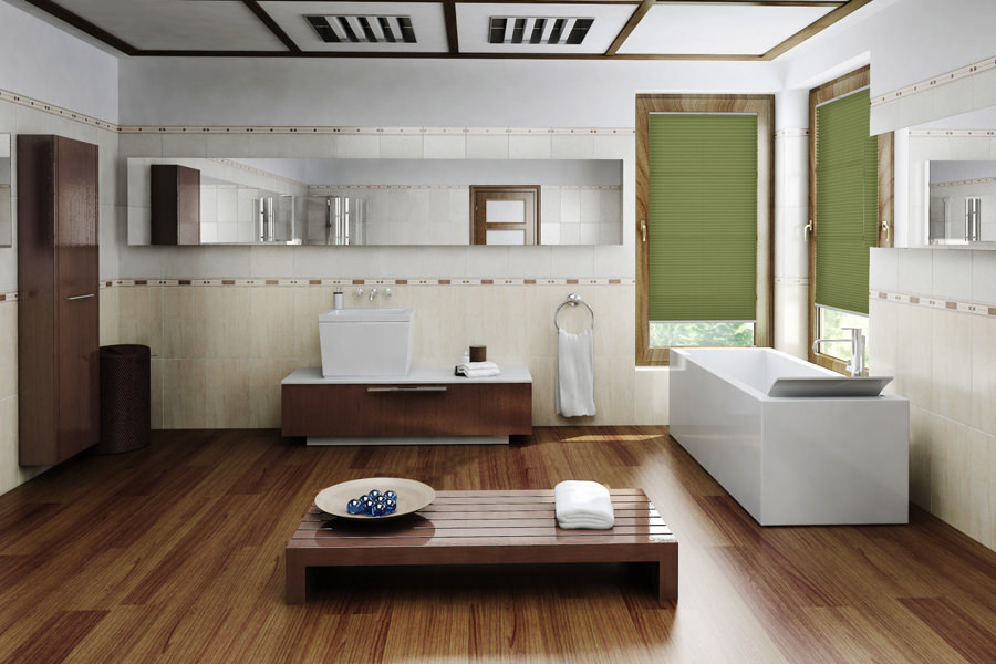 Plissee Wabe Lux 2241 Badezimmer