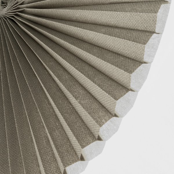 Plissee 2101 Falten Detail Grau