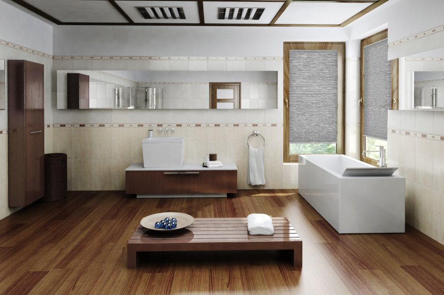 Plissee Wabe Nobleza 2147 Badezimmer