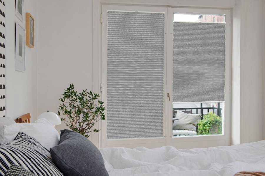Plissee 2147 Schlafzimmer Grau