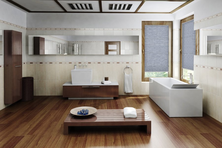 Plissee Wabe Nobleza 2149 Badezimmer